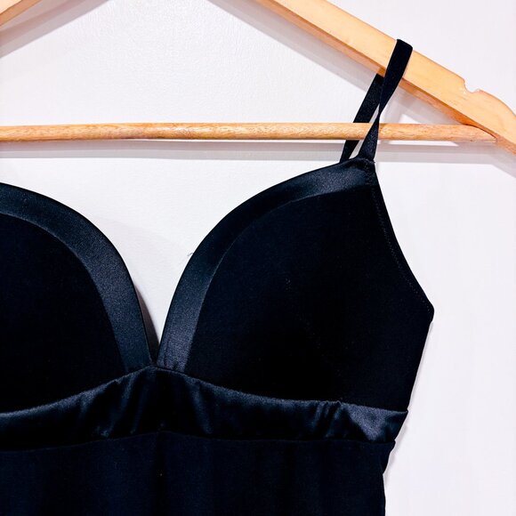 SIMONS Black Bodysuit | Minimalist Stretch Streetwear Essential | Small * - Picture 3 of 7